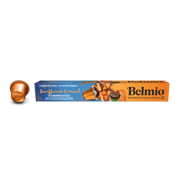 Belmio Decaffeinato Caramel - 10 koffiecups Voordeelprijs € 3.49