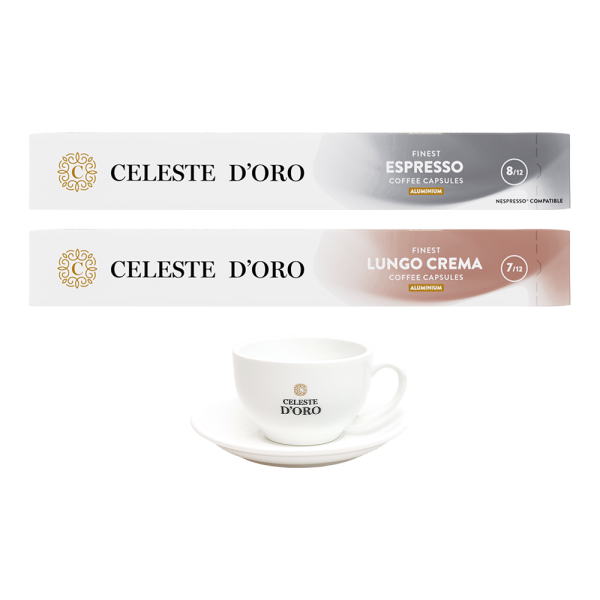 Celeste d'Oro 2 x 10 koffiecups Voordeelprijs € 30.00