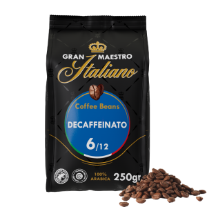 Gran Maestro Italiano - koffiebonen - Decaffeinato (250 gram) Voordeelprijs € 6.39