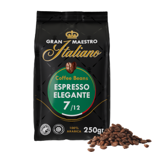 Gran Maestro Italiano - koffiebonen - Espresso Elegante (250 gram) Voordeelprijs € 6.39