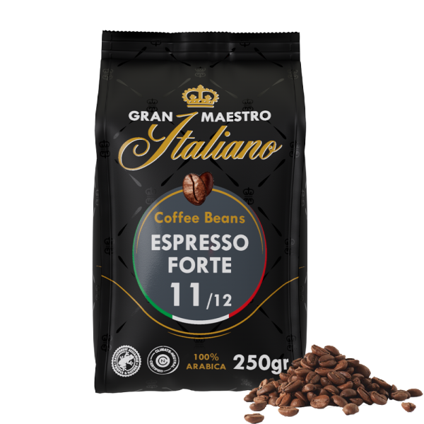 Gran Maestro Italiano - koffiebonen - Espresso Forte (250 gram) Voordeelprijs € 6.39