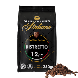Gran Maestro Italiano - koffiebonen - Ristretto (250 gram) Voordeelprijs € 6.39