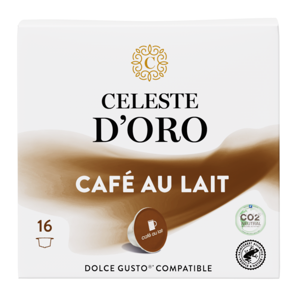Celeste d&apos;Oro Finest Café au Lait - 16 cups Voordeelprijs € 5.89