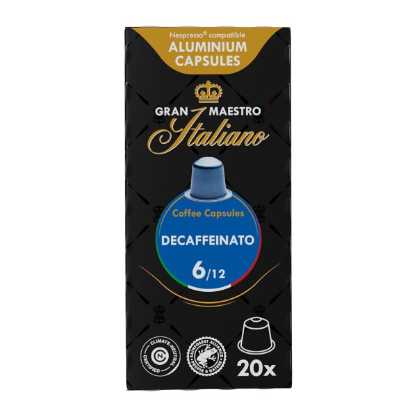 Gran Maestro Italiano Decaffeinato - 20 koffiecups Voordeelprijs € 5.99