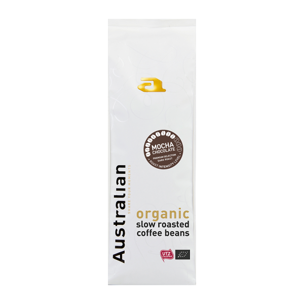 Australian Organic Mocca Chocolate - Bio koffiebonen 750 GR Voordeelprijs € 17.59