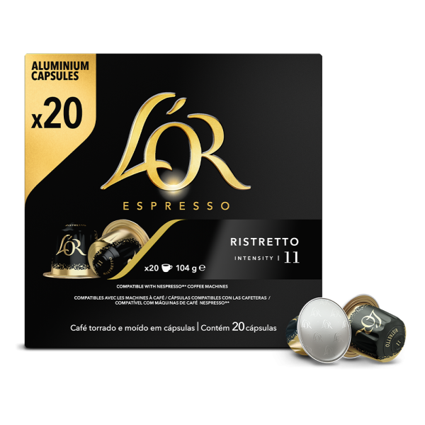 L&apos;OR Espresso Espresso Ristretto - 20 koffiecups Voordeelprijs € 7.79
