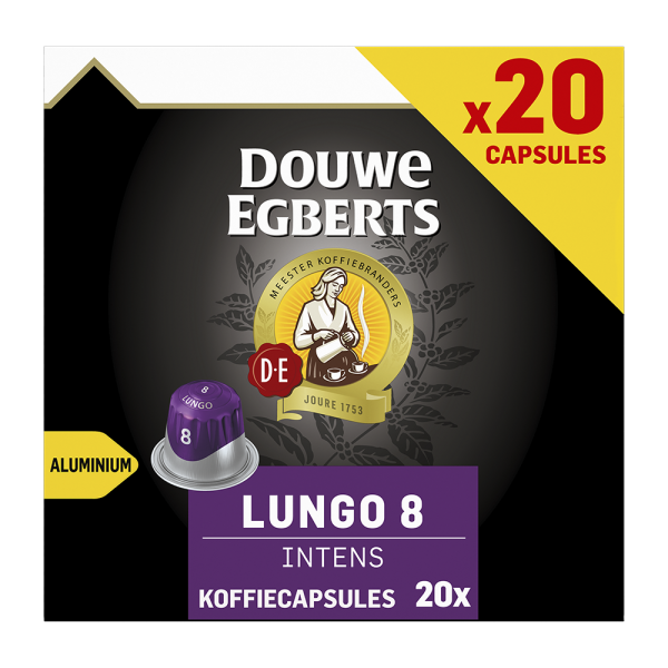 Douwe Egberts Lungo Intens - 20 koffiecups Voordeelprijs € 5.79