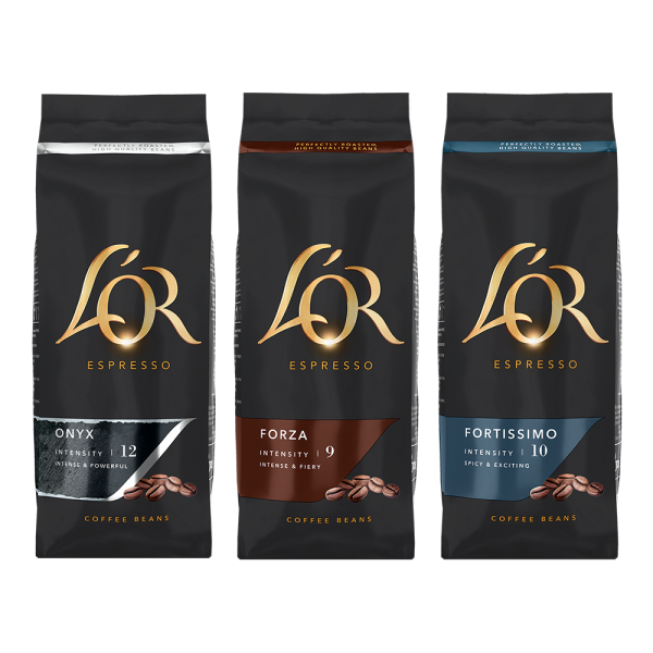 Proefpakket - L&apos;OR - 1,5 KG koffiebonen Voordeelprijs € 34.00