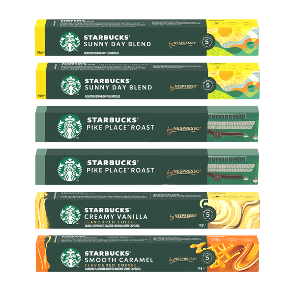 Starbucks by Nespresso proefpakket - 60 koffiecups Voordeelprijs € 25.00