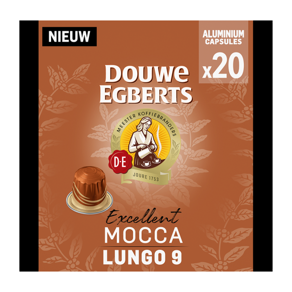 Douwe Egberts Excellent Mocca - 20 koffiecups Voordeelprijs € 6.29