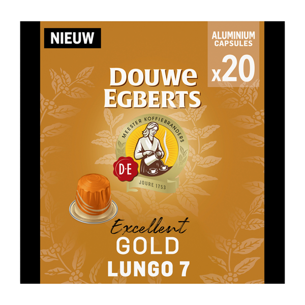 Douwe Egberts Excellent Gold - 20 koffiecups Voordeelprijs € 6.29