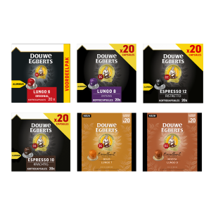 Proefpakket Douwe Egberts - 120 koffiecups Voordeelprijs € 34.00