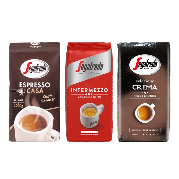 Proefpakket Segafredo - 3 KG koffiebonen Voordeelprijs € 48.00