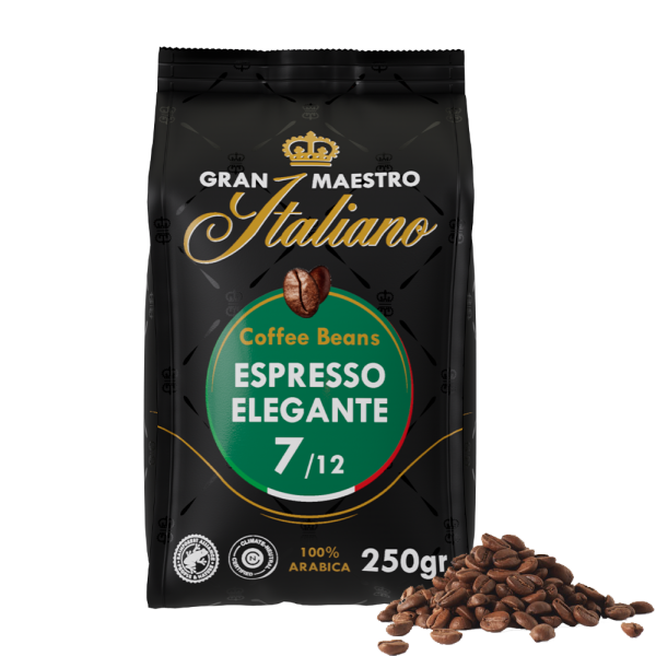 Gran Maestro Italiano - koffiebonen - Espresso Elegante (250 gram) Voordeelprijs € 5.19