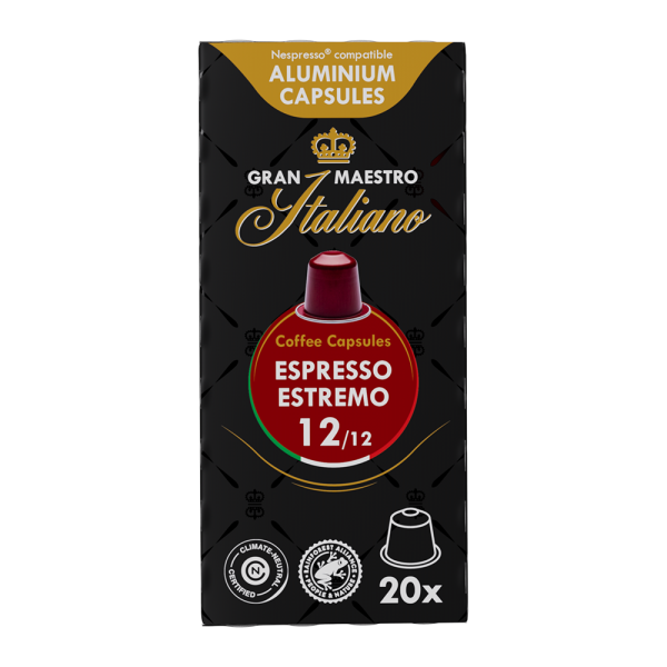 Gran Maestro Italiano Espresso Estremo - 20 koffiecups Voordeelprijs € 4.79