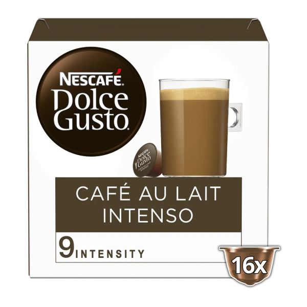 Dolce Gusto Cafe Au Lait Intenso - 16 cups Voordeelprijs € 5.49