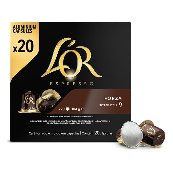 L&apos;OR Espresso Forza - 20 koffiecups Voordeelprijs € 6.69
