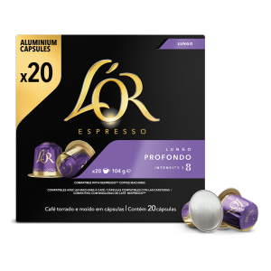 L&apos;OR Espresso Lungo Profondo - 20 koffiecups Voordeelprijs € 6.69