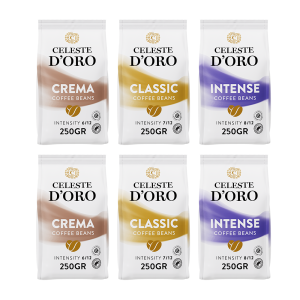 Celeste D&apos;Oro Proefpakket Finest Selection - koffiebonen 1,5 KG Voordeelprijs € 38.95