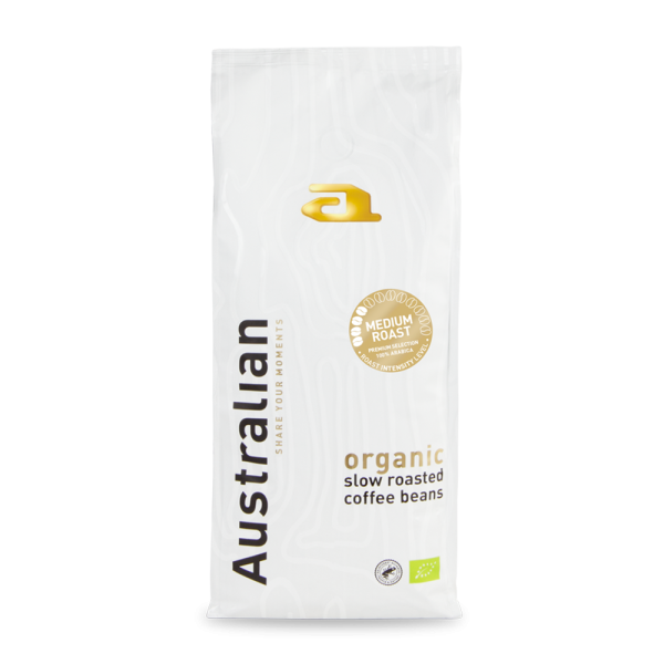 Australian Organic Medium Roast - Bio koffiebonen 1 KG Voordeelprijs € 19.49