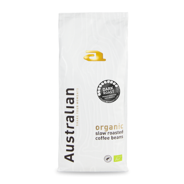 Australian Organic Dark Roast - Bio koffiebonen 1 KG Voordeelprijs € 19.19