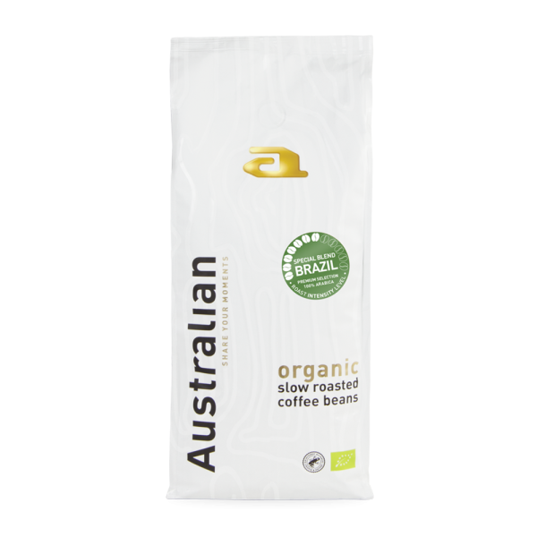 Australian Organic Brazil - Bio koffiebonen 1 KG Voordeelprijs € 26.49