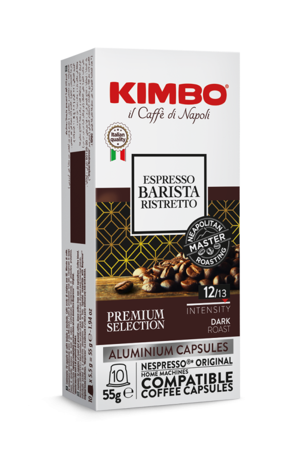 Kimbo Espresso Barista Ristretto - 10 koffiecups Voordeelprijs € 3.39
