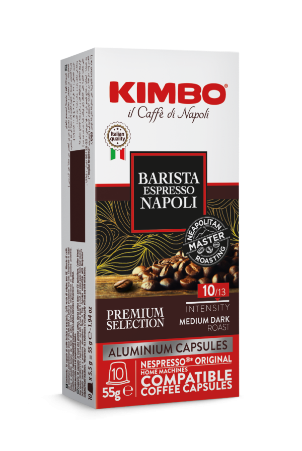 Kimbo Barista Espresso Napoli - 10 koffiecups Voordeelprijs € 3.39