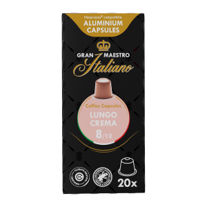 Gran Maestro Italiano Lungo Crema - 20 koffiecups Voordeelprijs € 5.09