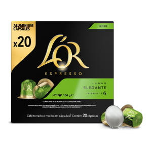 L&apos;OR Espresso Lungo Elegante - 20 koffiecups Voordeelprijs € 8.29