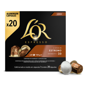 L&apos;OR Espresso Lungo Estremo - 20 koffiecups Voordeelprijs € 8.29