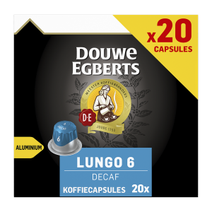 Douwe Egberts Lungo Decaf - 20 koffiecups Voordeelprijs € 5.79