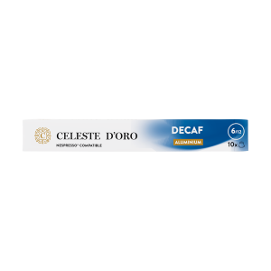 Celeste d'Oro Finest Decaf - 10 koffiecups Voordeelprijs € 3.19