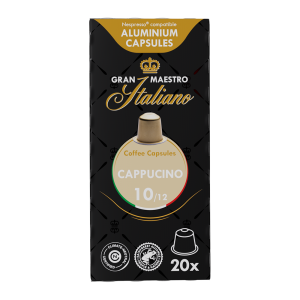Gran Maestro Italiano Cappuccino - 20 koffiecups Voordeelprijs € 5.09
