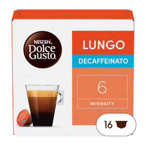 Dolce Gusto Lungo Decaffeinato - 16 cups Voordeelprijs € 6.79