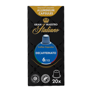 Gran Maestro Italiano Decaffeinato - 20 koffiecups Voordeelprijs € 5.99